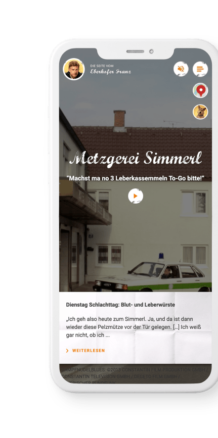 mobile Ansicht Franz Ebenhofer Website